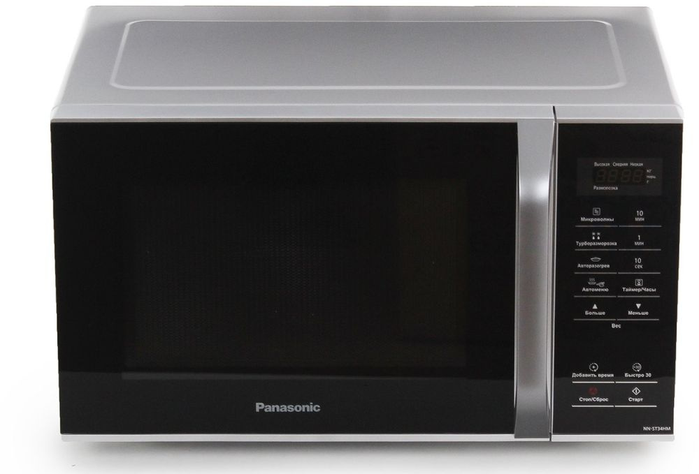 Микроволновая Печь Panasonic NN-ST34HMZPE 25л. 800Вт черный/серебристый — миниатюра 8