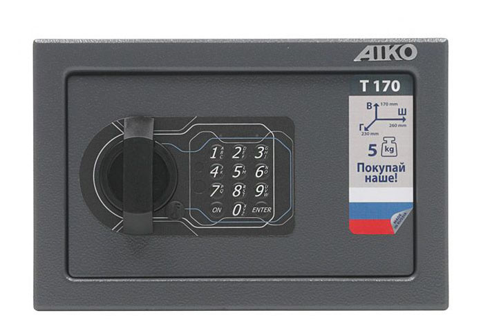 Сейф мебельный Aiko T 170 EL 170x260x230мм электронный (S10399210614) — миниатюра 2