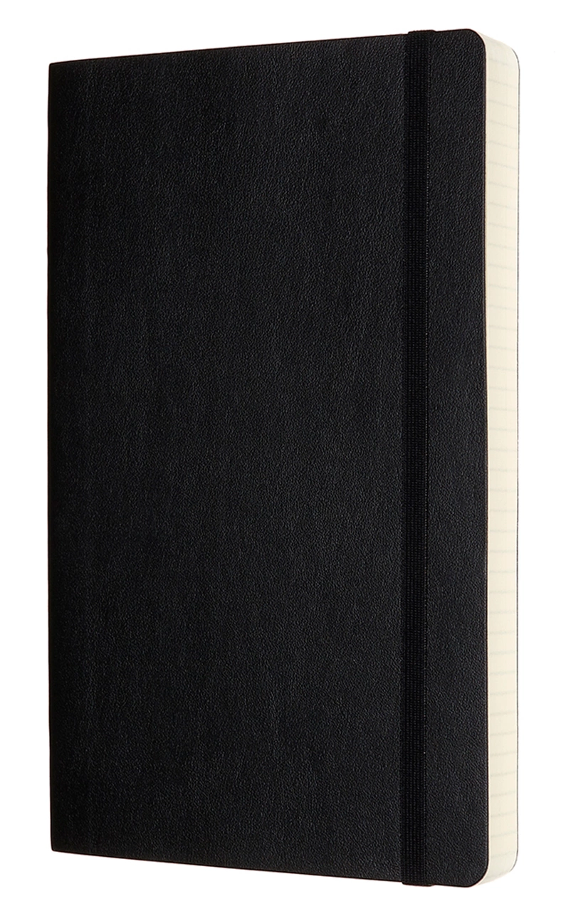 Блокнот Moleskine CLASSIC SOFT EXPENDED QP617EXP Large 130х210мм 400стр. клетка мягкая обложка черный — миниатюра 2