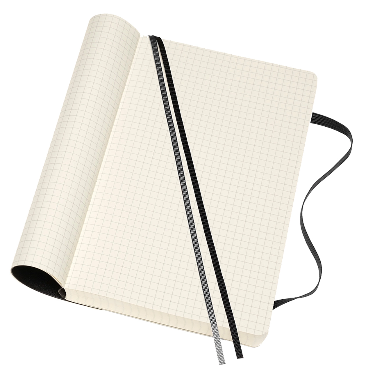 Блокнот Moleskine CLASSIC SOFT EXPENDED QP617EXP Large 130х210мм 400стр. клетка мягкая обложка черный — миниатюра 4