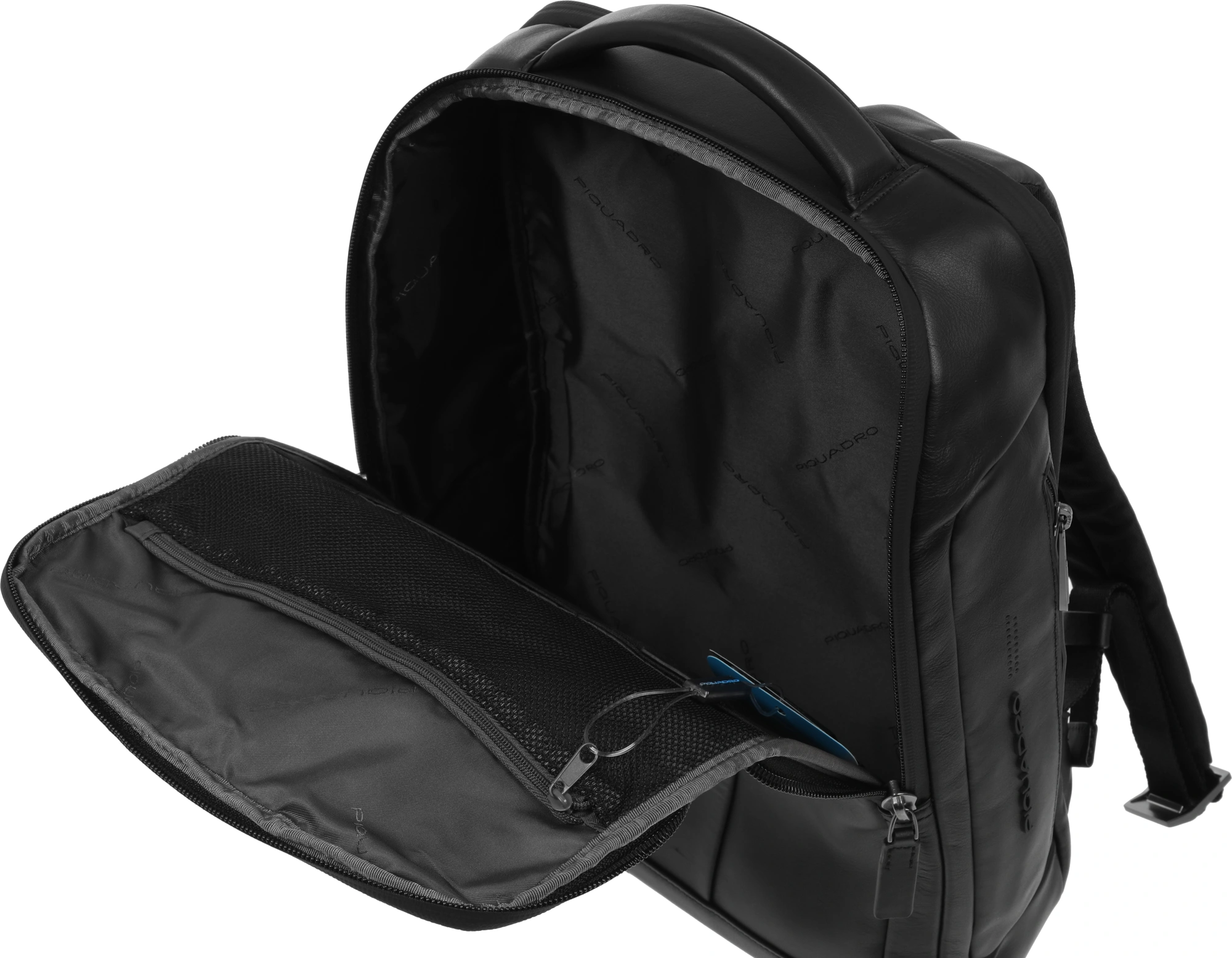 Рюкзак мужской Piquadro Urban CA4818UB00/N черный натур.кожа — миниатюра 6