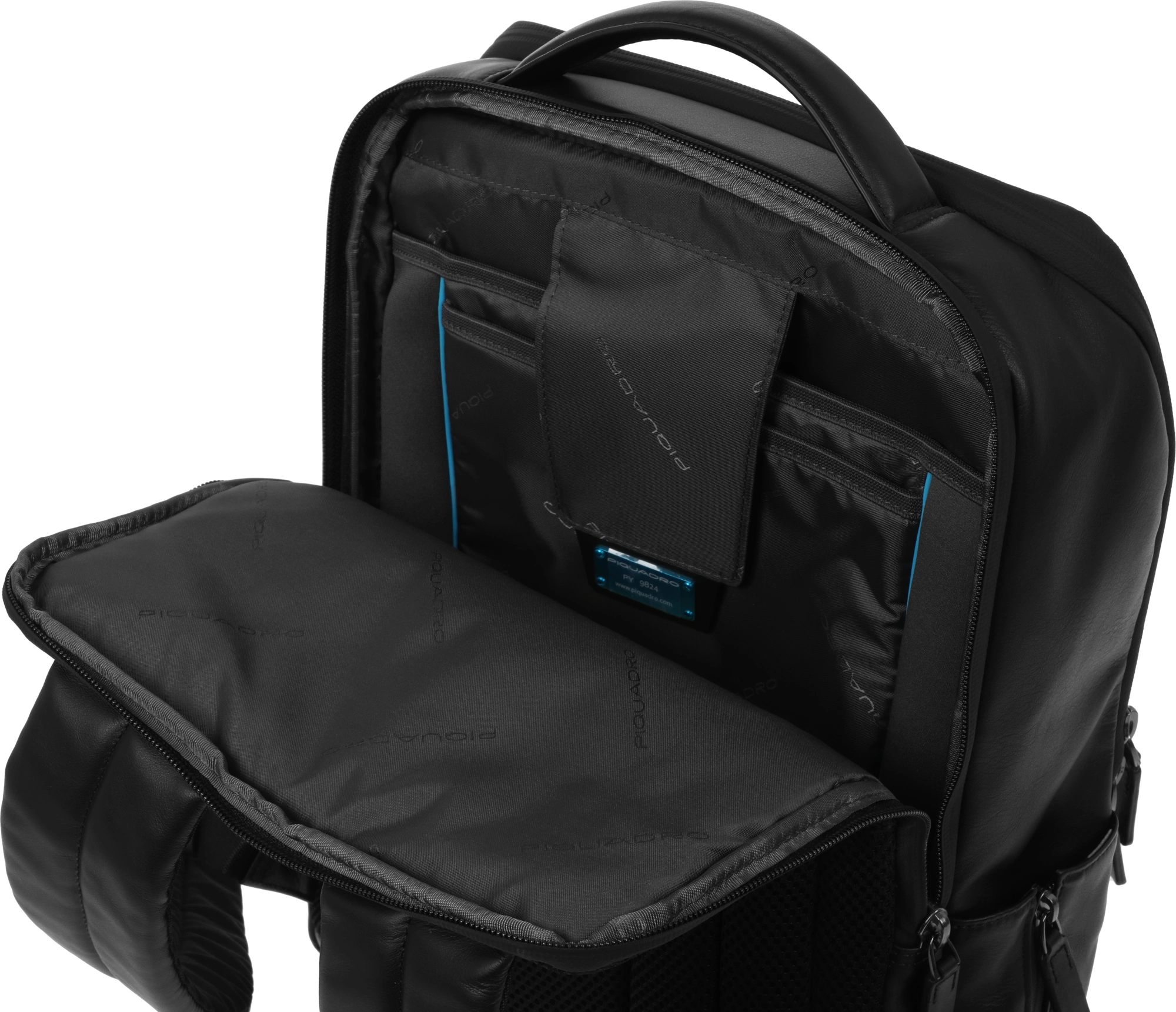 Рюкзак мужской Piquadro Urban CA4818UB00/N черный натур.кожа — миниатюра 8
