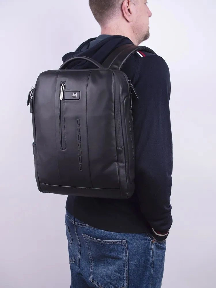 Рюкзак мужской Piquadro Urban CA4818UB00/N черный натур.кожа — миниатюра 15