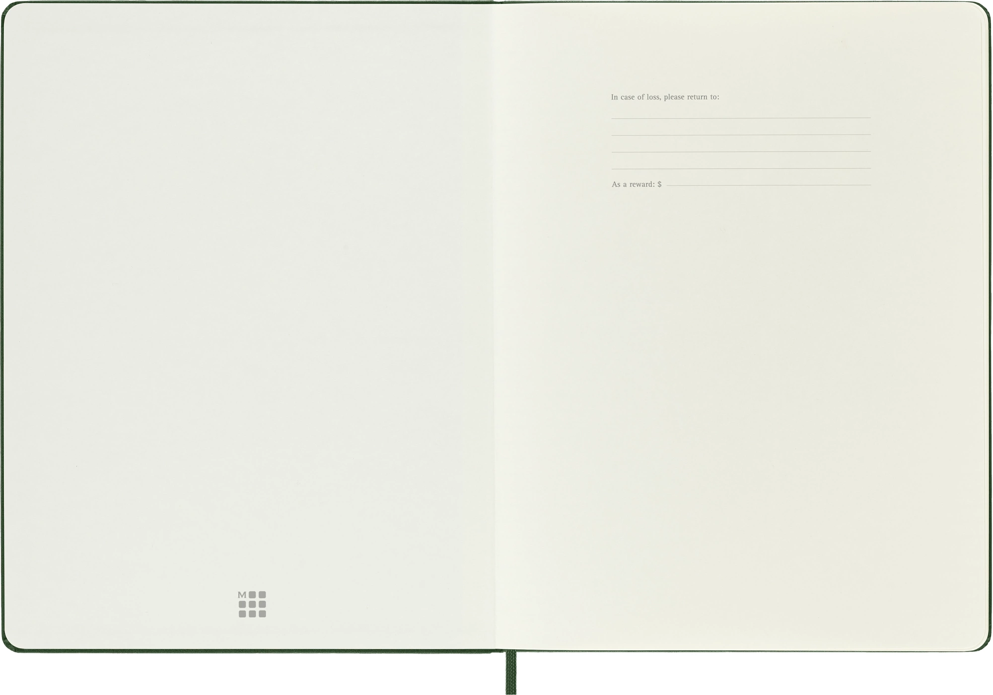 Блокнот Moleskine CLASSIC QP093K15 XLarge 190х250мм 192стр. пунктир твердая обложка зеленый — миниатюра 3