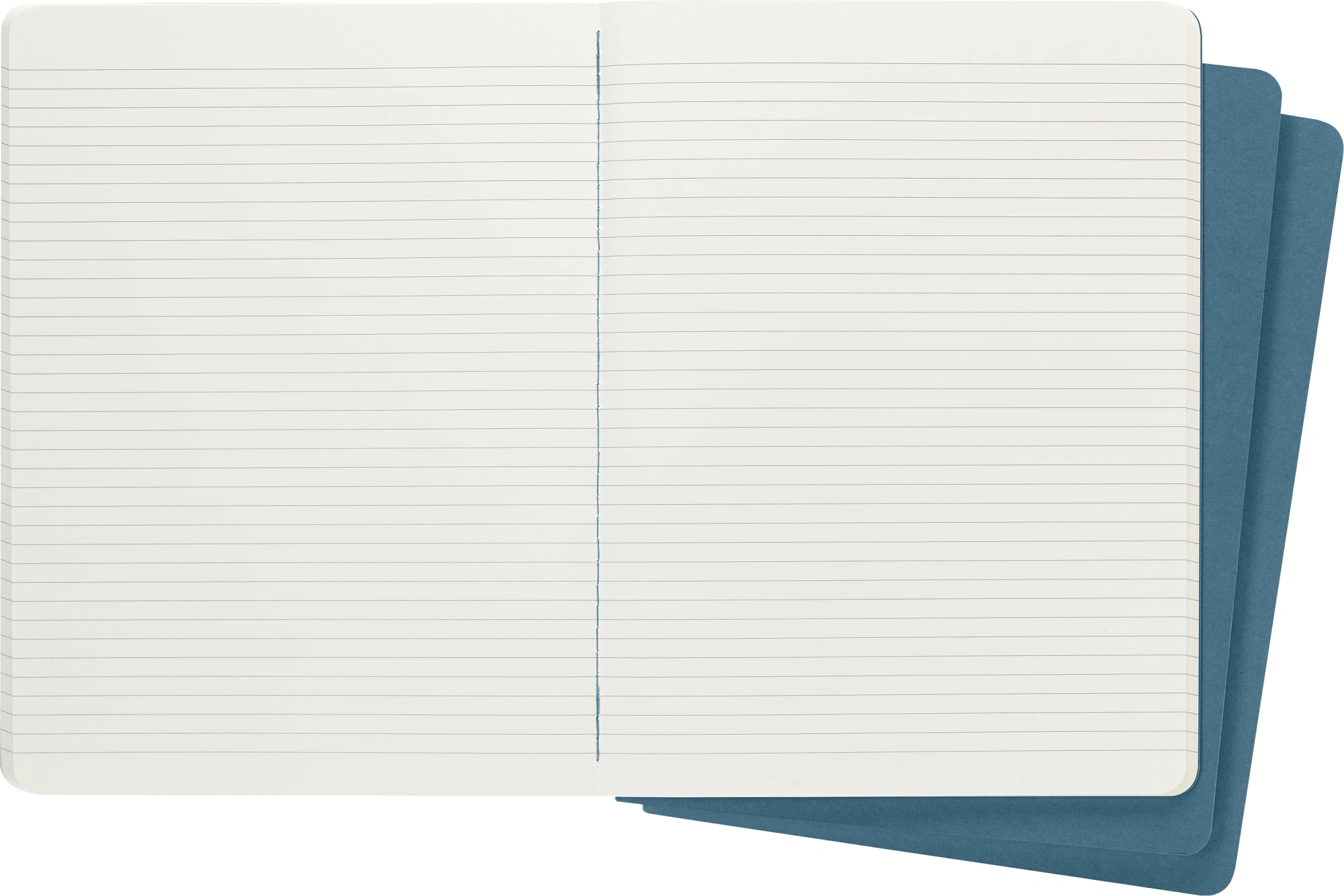 Блокнот Moleskine CAHIER JOURNAL CH021B44 XLarge 190х250мм обложка картон 120стр. линейка голубой (3шт) — миниатюра 3