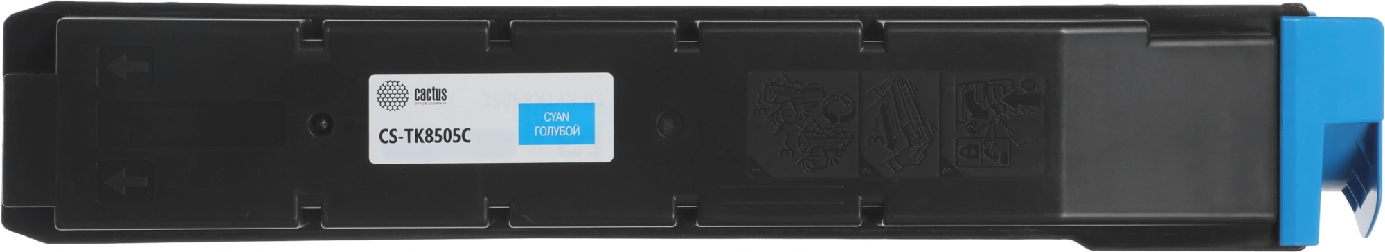 Картридж лазерный Cactus CS-TK8505C TK-8505C голубой (20000стр.) для Kyocera FS-4500CN/5550CN/TASKalfa 4551ci — миниатюра 10