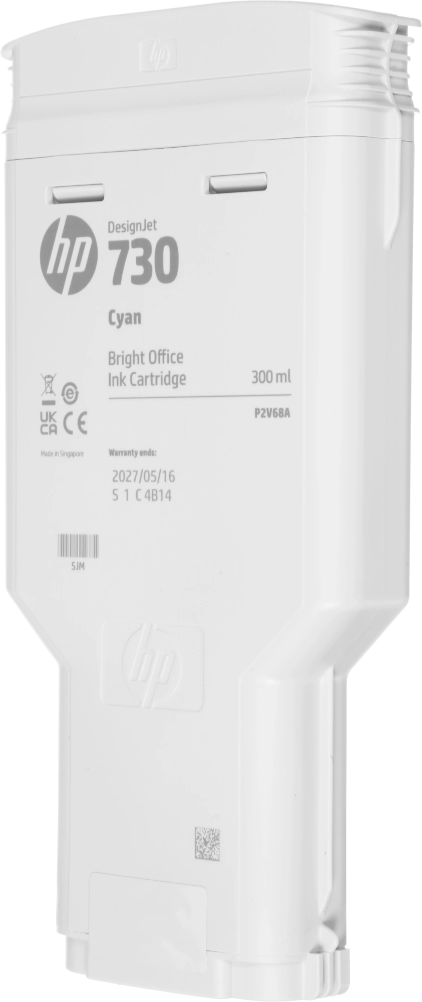 Картридж струйный HP 730 P2V68A голубой (300мл) для HP DJ T1700 — миниатюра 3