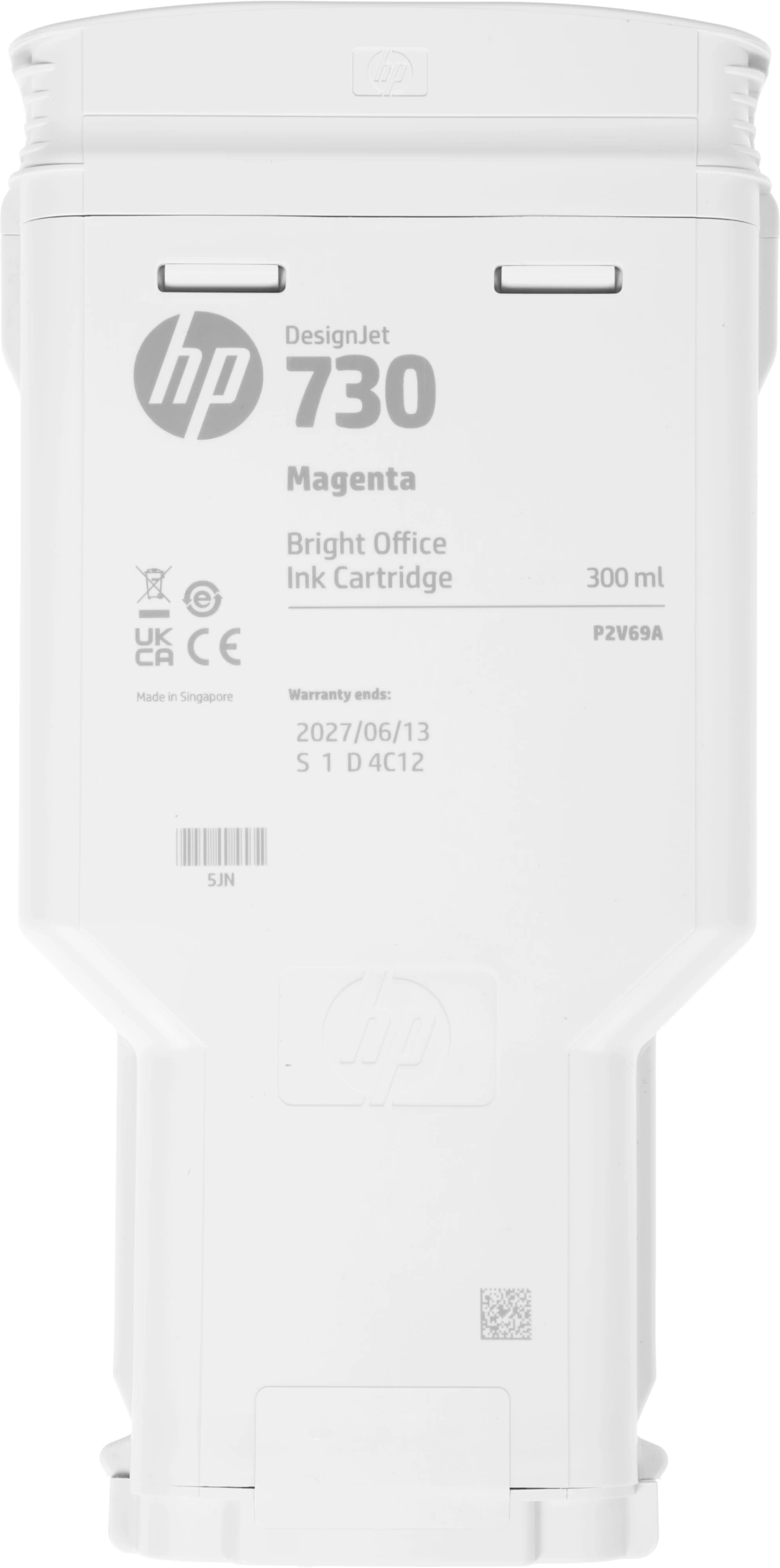 Картридж струйный HP 730 P2V69A пурпурный (300мл) для HP DJ T1700 — миниатюра 2