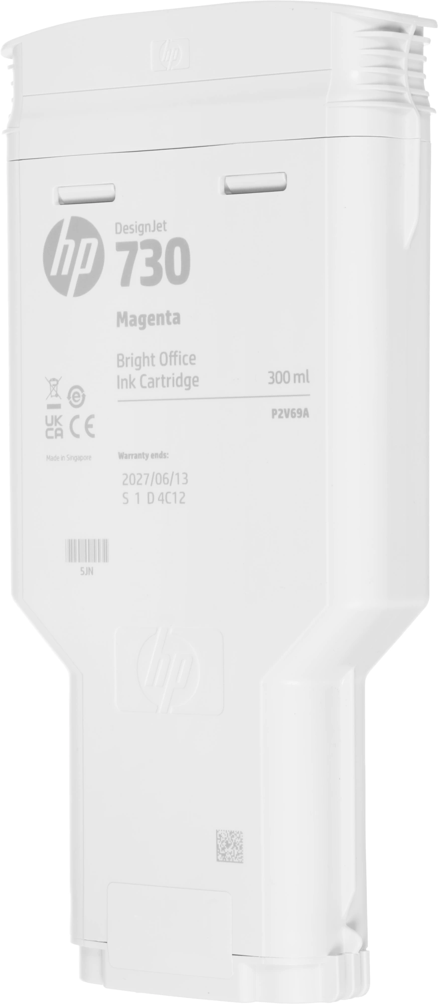 Картридж струйный HP 730 P2V69A пурпурный (300мл) для HP DJ T1700 — миниатюра 6