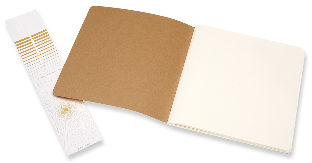 Блокнот для рисования Moleskine ART CAHIER SKETCH ALBUM ARTSKA5P3 190x190мм обложка картон 88стр. бежевый — миниатюра 3