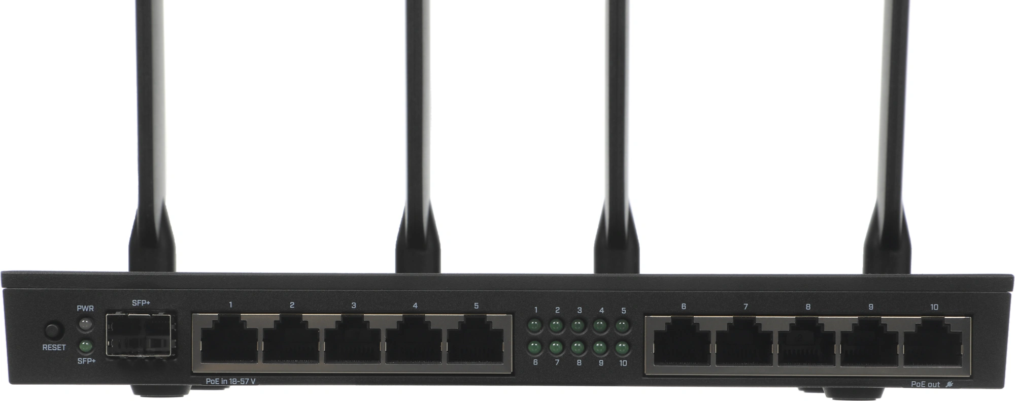 Роутер беспроводной MikroTik RB4011iGS+5HacQ2HnD-IN AC2000 10/100/1000BASE-TX/SFP+ черный — миниатюра 8