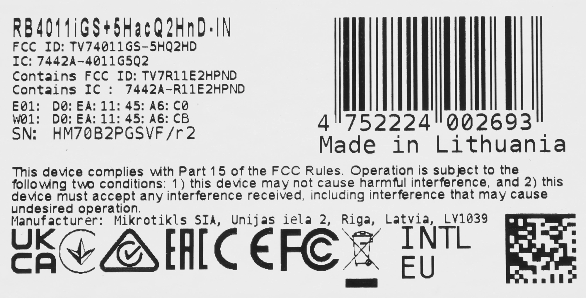 Роутер беспроводной MikroTik RB4011iGS+5HacQ2HnD-IN AC2000 10/100/1000BASE-TX/SFP+ черный — миниатюра 7