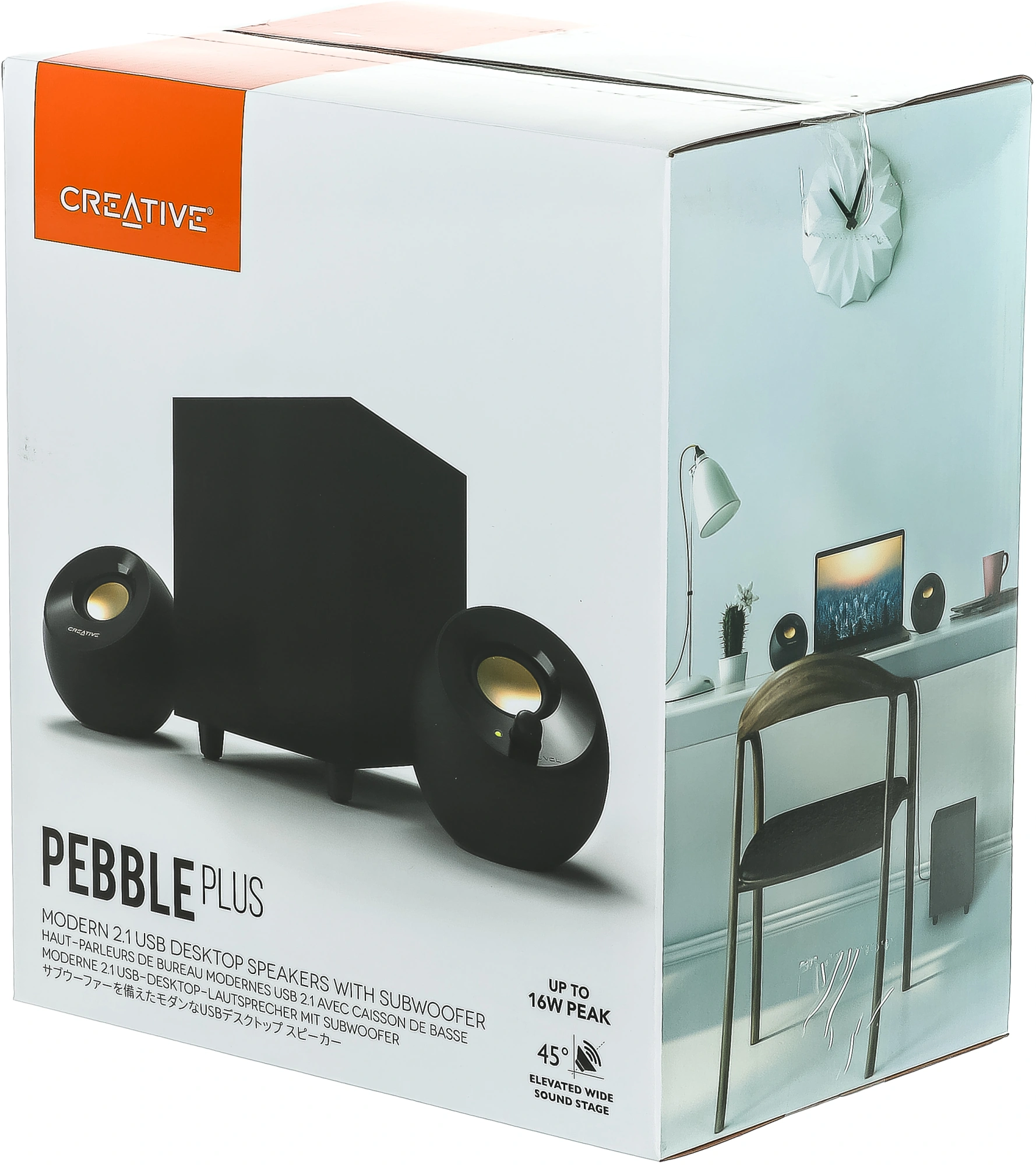 Колонки Creative PEBBLE PLUS 2.1 черный 8Вт — миниатюра 12