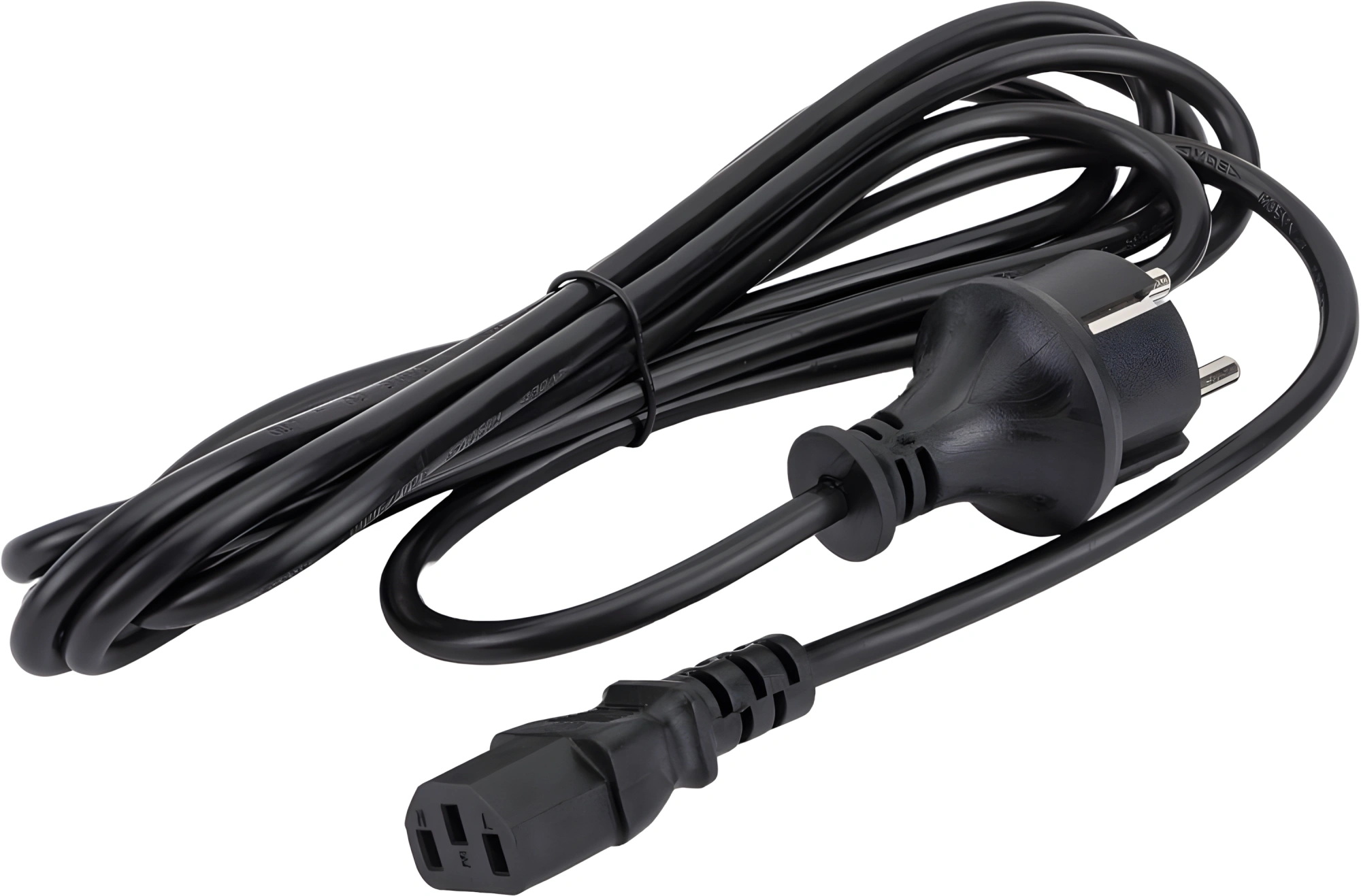 Шнур питания Lanmaster LAN-PP13/SH-3.0-BK C13-Schuko проводник.:3x0.75мм2 3м 220В черный — миниатюра 2