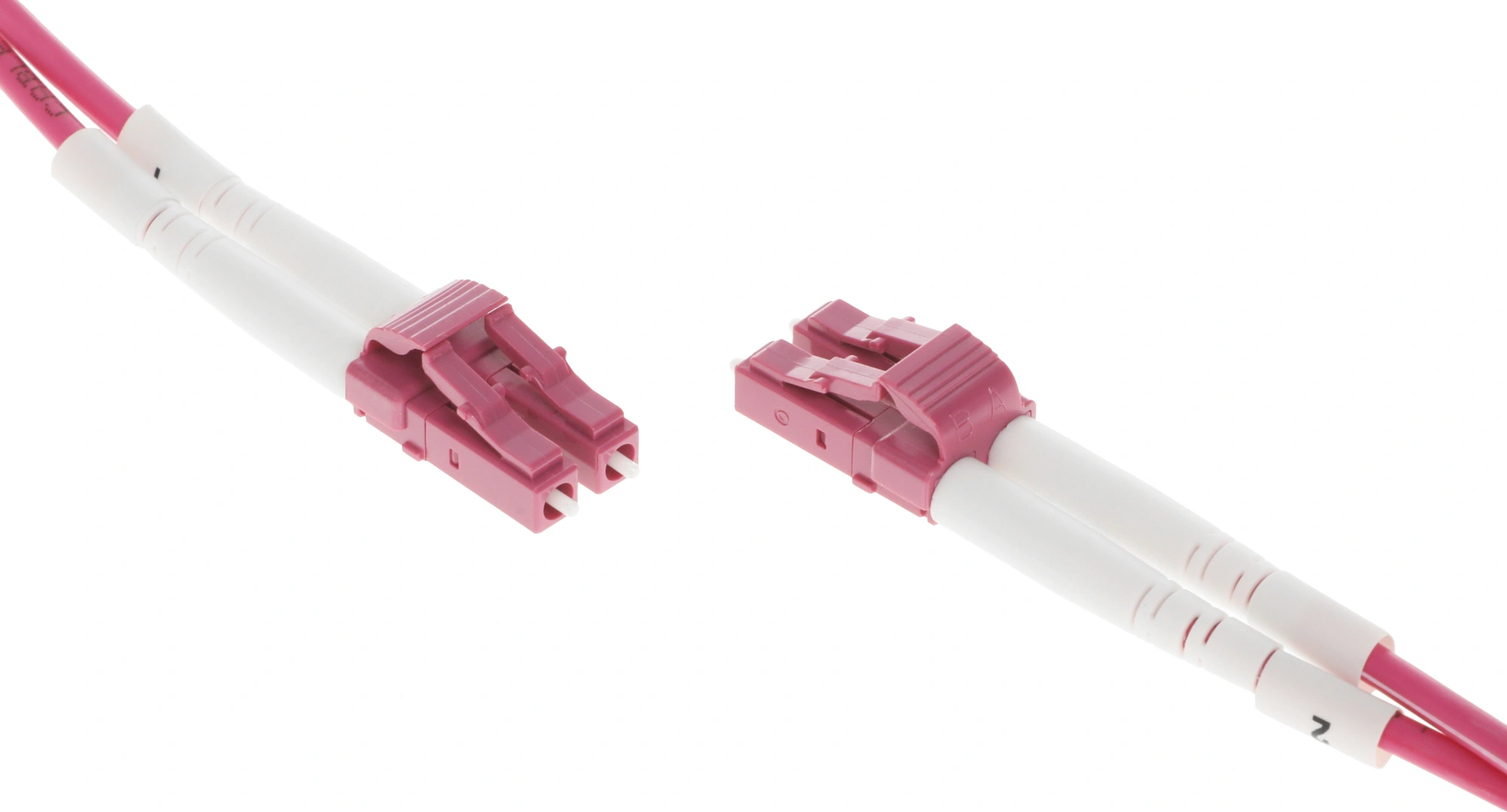 Патч-корд Lanmaster LAN-2LC-2LC/OM4H-1.0 2x50/125 OM4 LC дуплекс-LC дуплекс 1м LSZH розовый — миниатюра 4