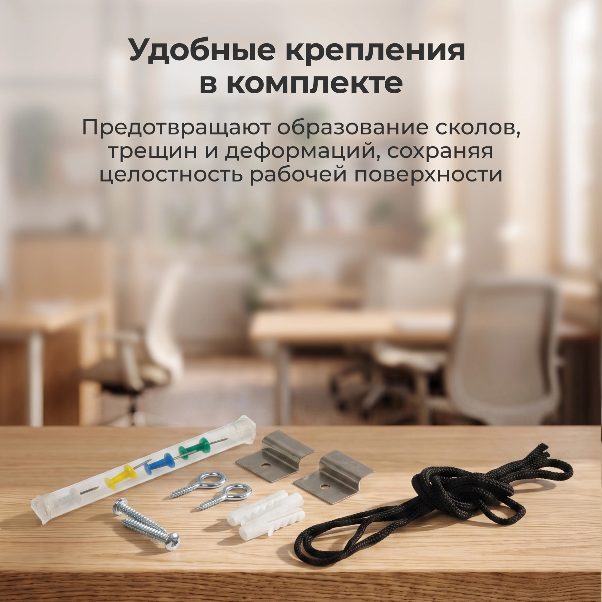 Доска пробковая Cactus CS-CWBD-30x45 пробковая коричневый 30x45см деревянная рама пробка — миниатюра 13