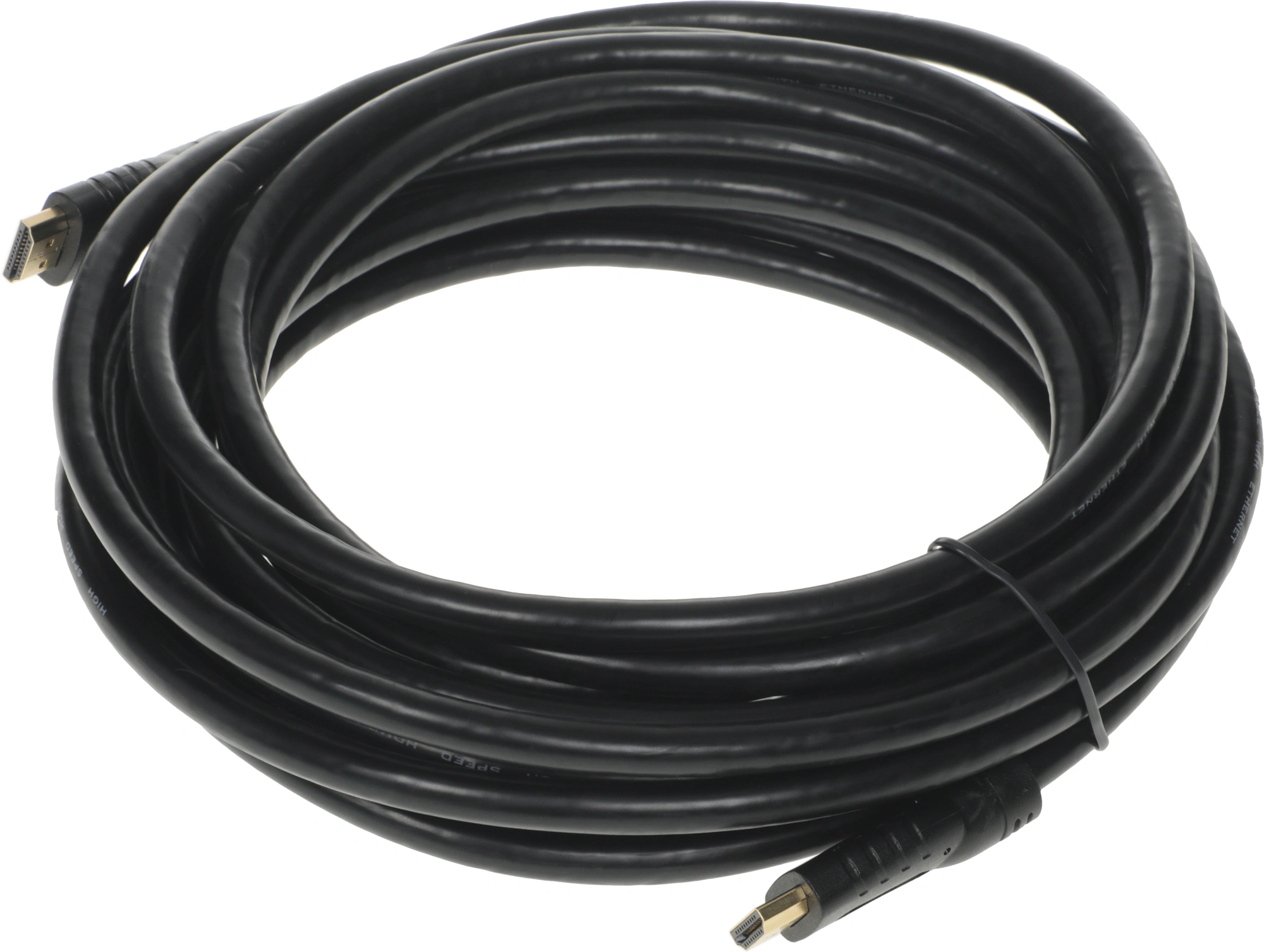 Кабель аудио-видео Buro HDMI 2.0 HDMI (m)/HDMI (m) 7м. позолоч.конт. черный (BHP HDMI 2.0-7) — миниатюра 3