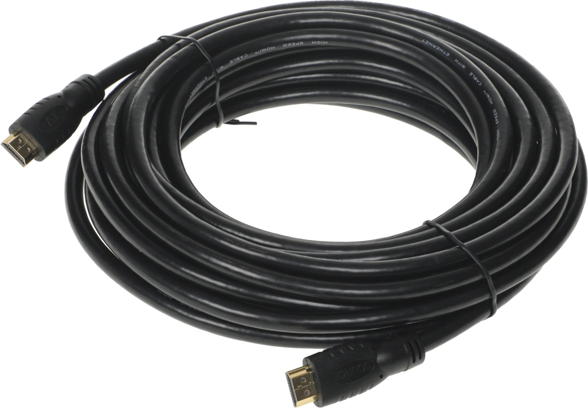 Кабель аудио-видео Buro HDMI 2.0 HDMI (m)/HDMI (m) 10м. позолоч.конт. черный (BHP HDMI 2.0-10) — миниатюра 2