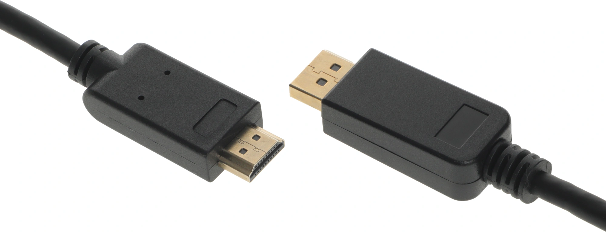 Кабель-переходник аудио-видео Buro v. 1.2 DisplayPort (m)/HDMI (m) 2м. позолоч.конт. черный (BHP DPP_HDMI-2) — миниатюра 3