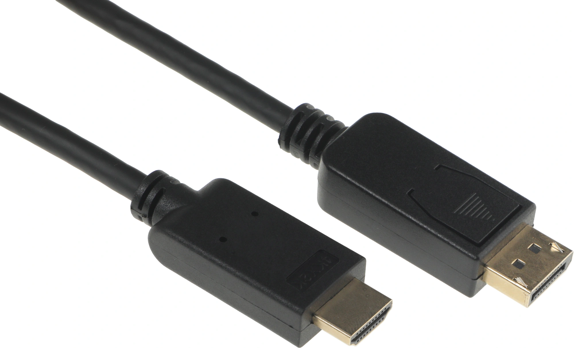 Кабель-переходник аудио-видео Buro v. 1.2 DisplayPort (m)/HDMI (m) 3м. позолоч.конт. черный (BHP DPP_HDMI-3) — миниатюра 4