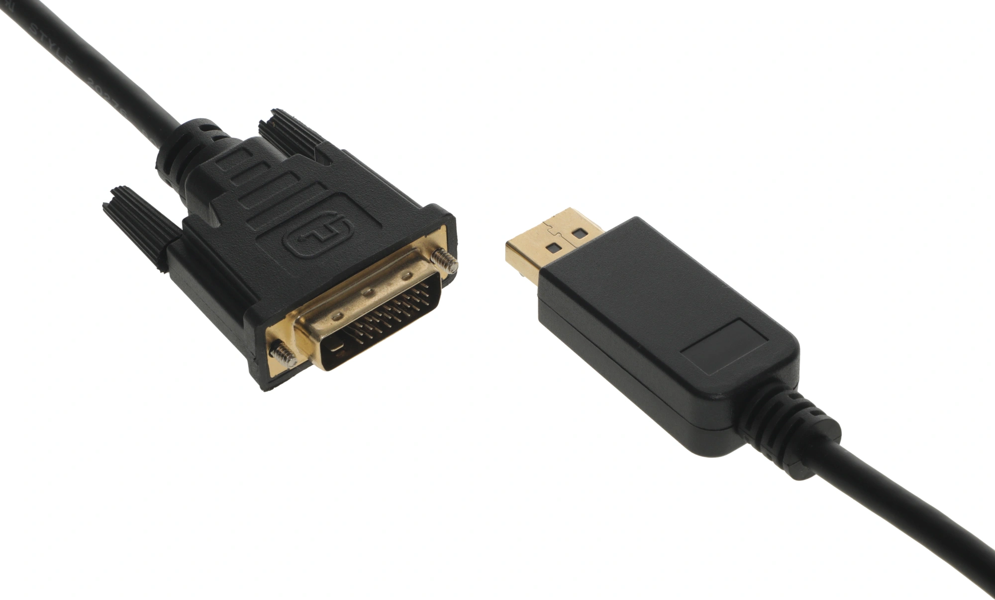 Кабель аудио-видео Buro 1.1v DisplayPort (m)/DVI-D (Dual Link) (m) 2м. позолоч.конт. черный (BHP DPP_DVI-2) — миниатюра 4