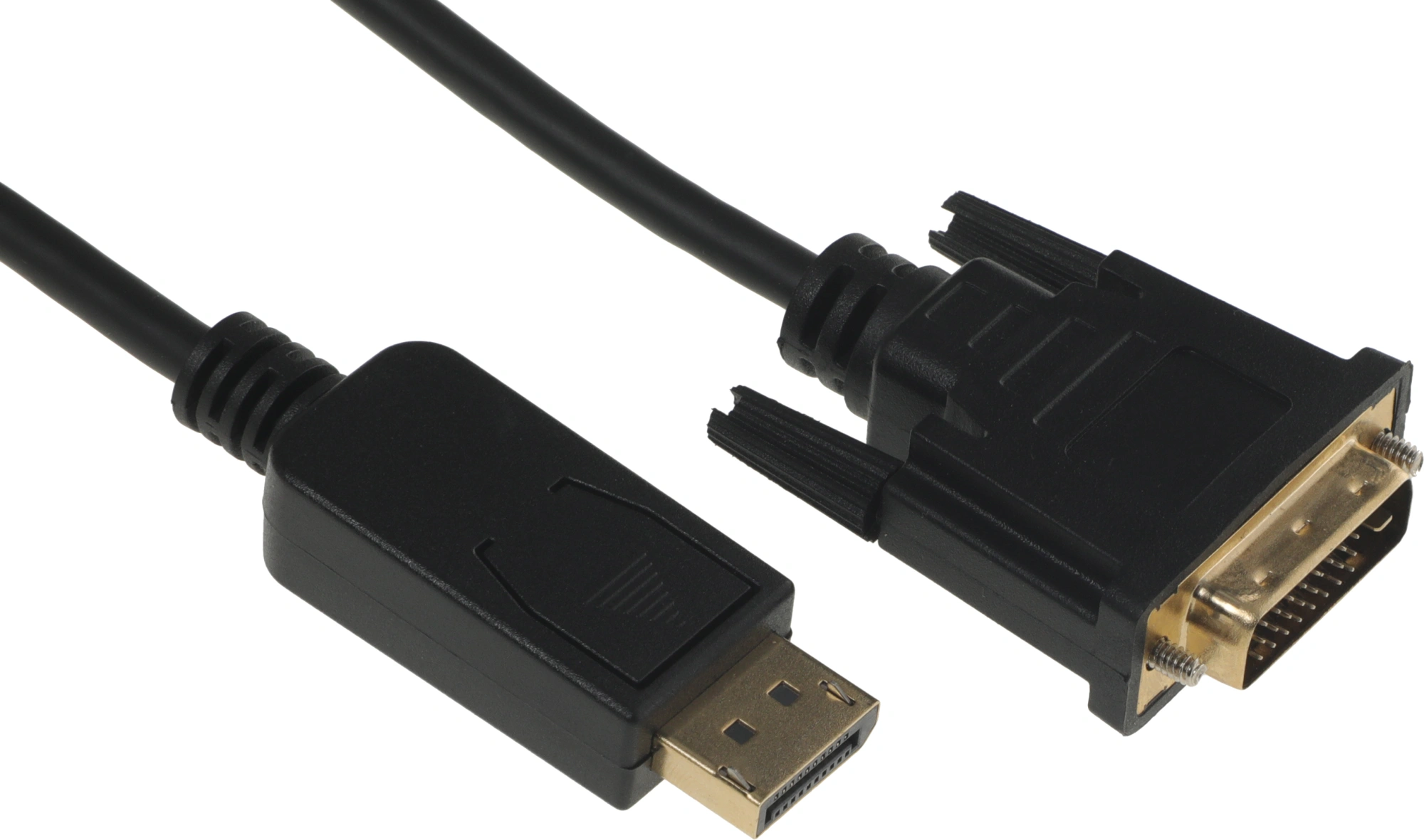 Кабель аудио-видео Buro 1.1v DisplayPort (m)/DVI-D (Dual Link) (m) 2м. позолоч.конт. черный (BHP DPP_DVI-2) — миниатюра 5