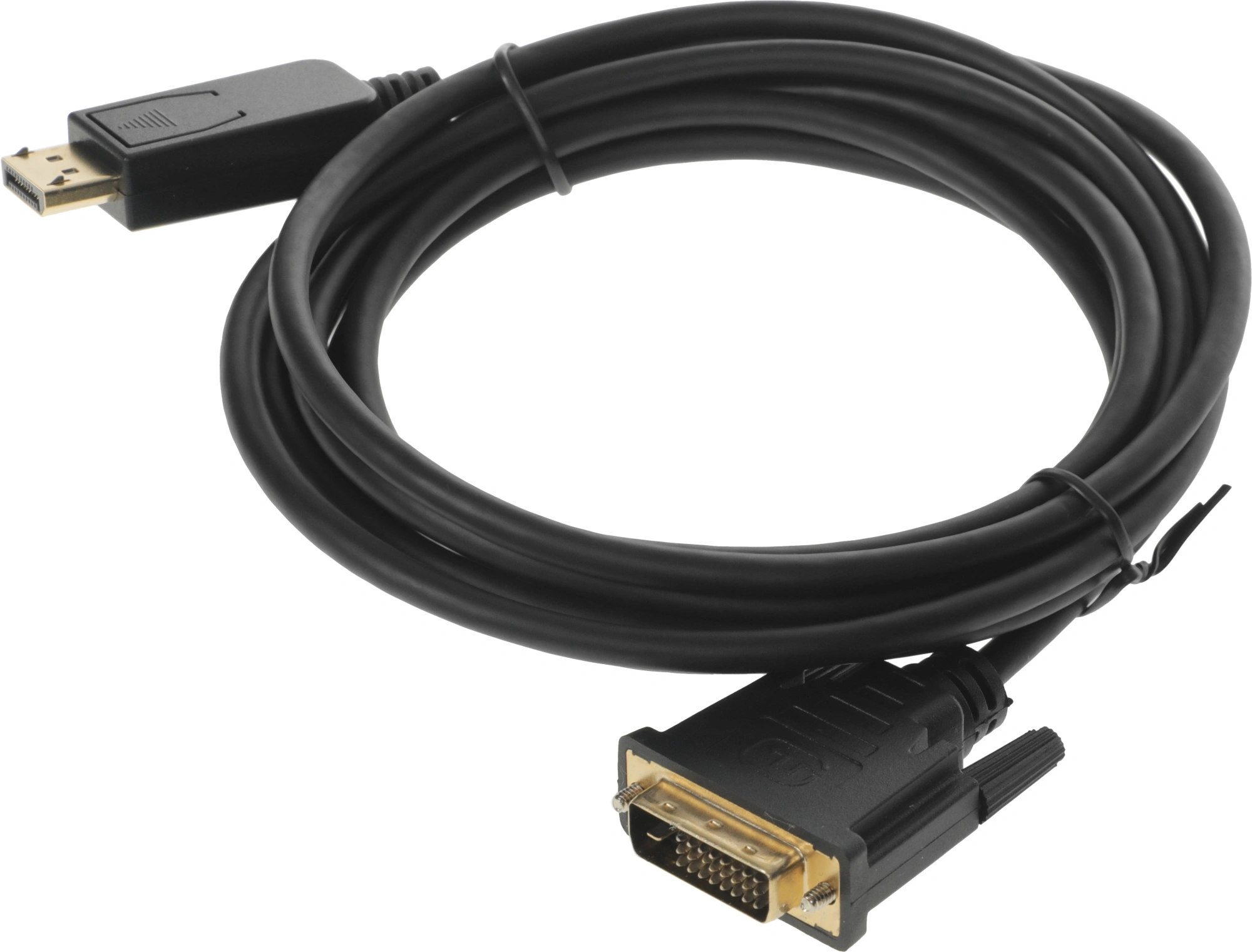 Кабель аудио-видео Buro 1.1v DisplayPort (m)/DVI-D (Dual Link) (m) 3м. позолоч.конт. черный (BHP DPP_DVI-3) — миниатюра 4