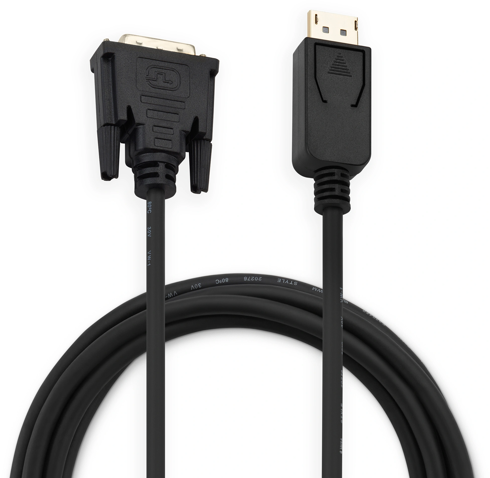 Кабель аудио-видео Buro 1.1v DisplayPort (m)/DVI-D (Dual Link) (m) 3м. позолоч.конт. черный (BHP DPP_DVI-3) — миниатюра 2