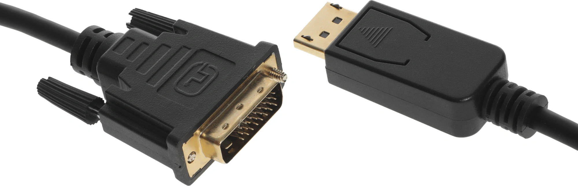 Кабель аудио-видео Buro 1.1v DisplayPort (m)/DVI-D (Dual Link) (m) 3м. позолоч.конт. черный (BHP DPP_DVI-3) — миниатюра 5