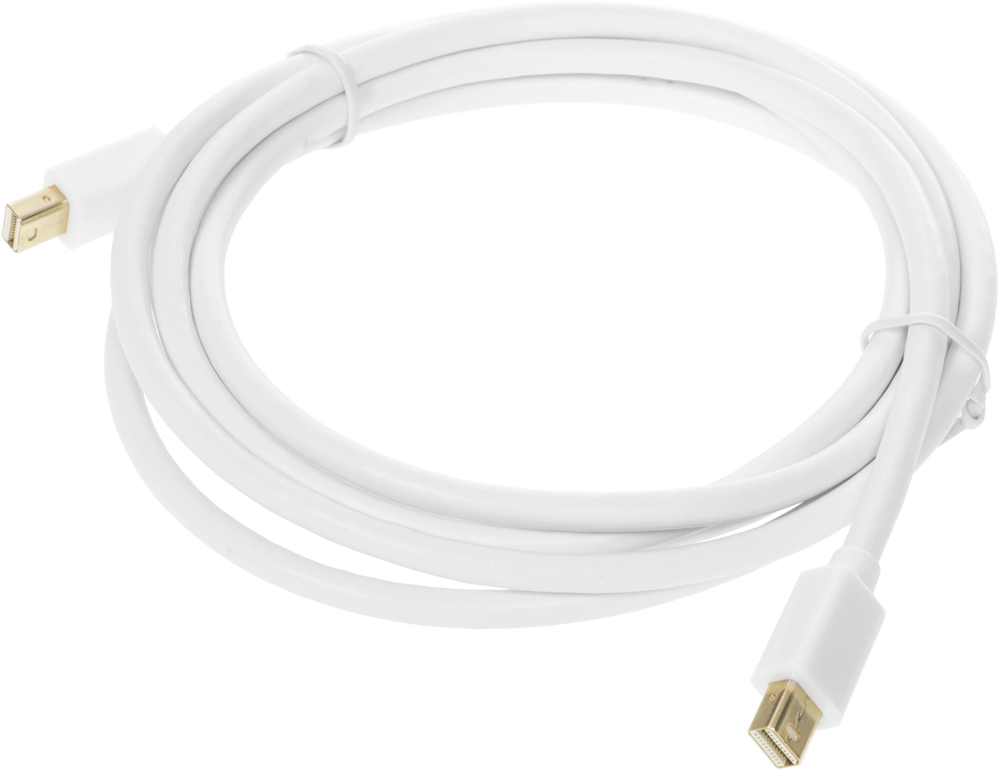 Кабель аудио-видео Buro 1.2v miniDisplayport (m)/miniDisplayport (m) 2м. позолоч.конт. белый (BHP MDPP-2) — миниатюра 3