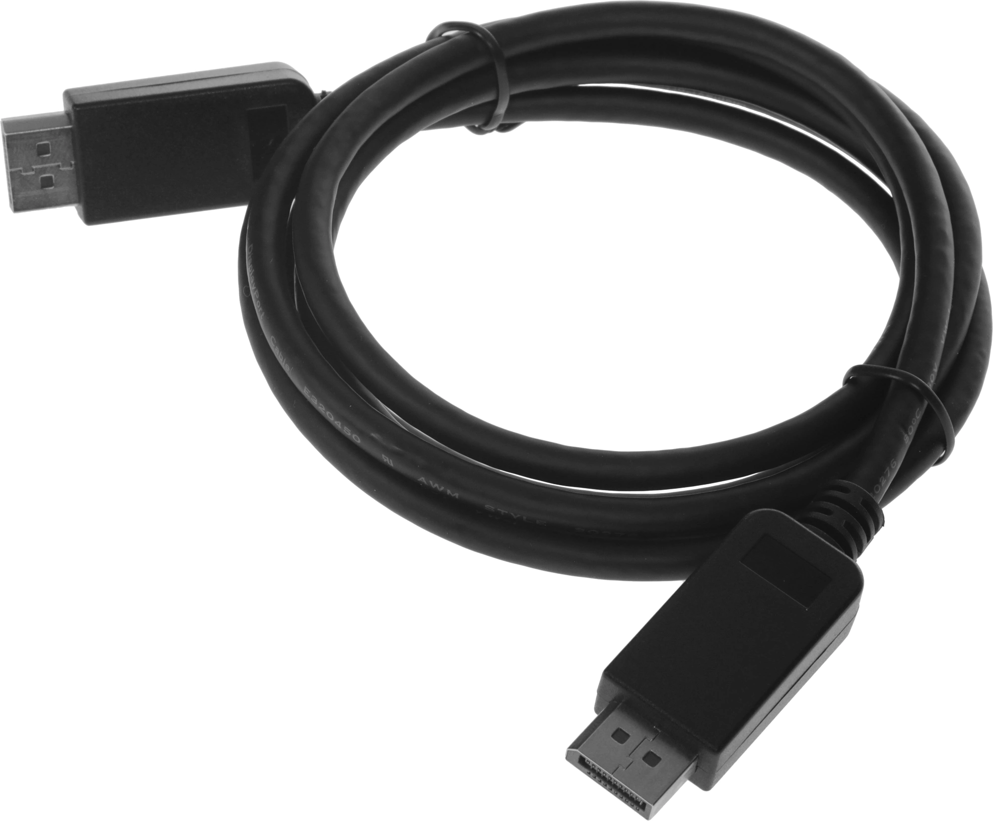 Кабель аудио-видео 1.2v DisplayPort (m)/DisplayPort (m) 2м. черный — миниатюра 2