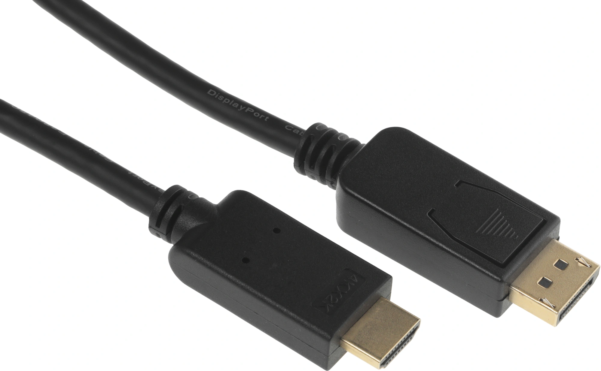 Кабель-переходник аудио-видео 1.2v DisplayPort (m)/HDMI (m) 3м. черный — миниатюра 6