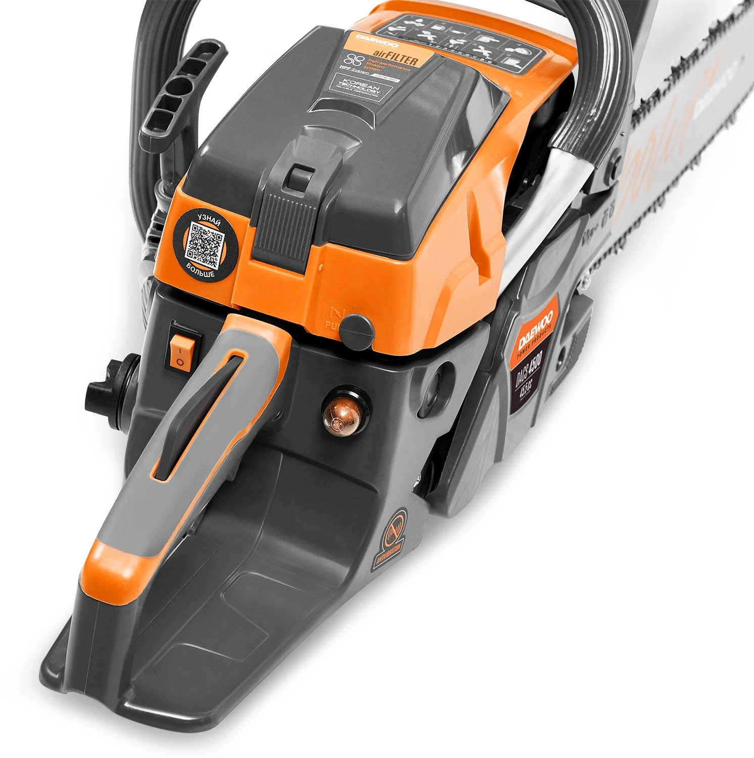 Бензопила Daewoo DACS 4500 3.2л.с. дл.шины:16" (40cm) — миниатюра 4