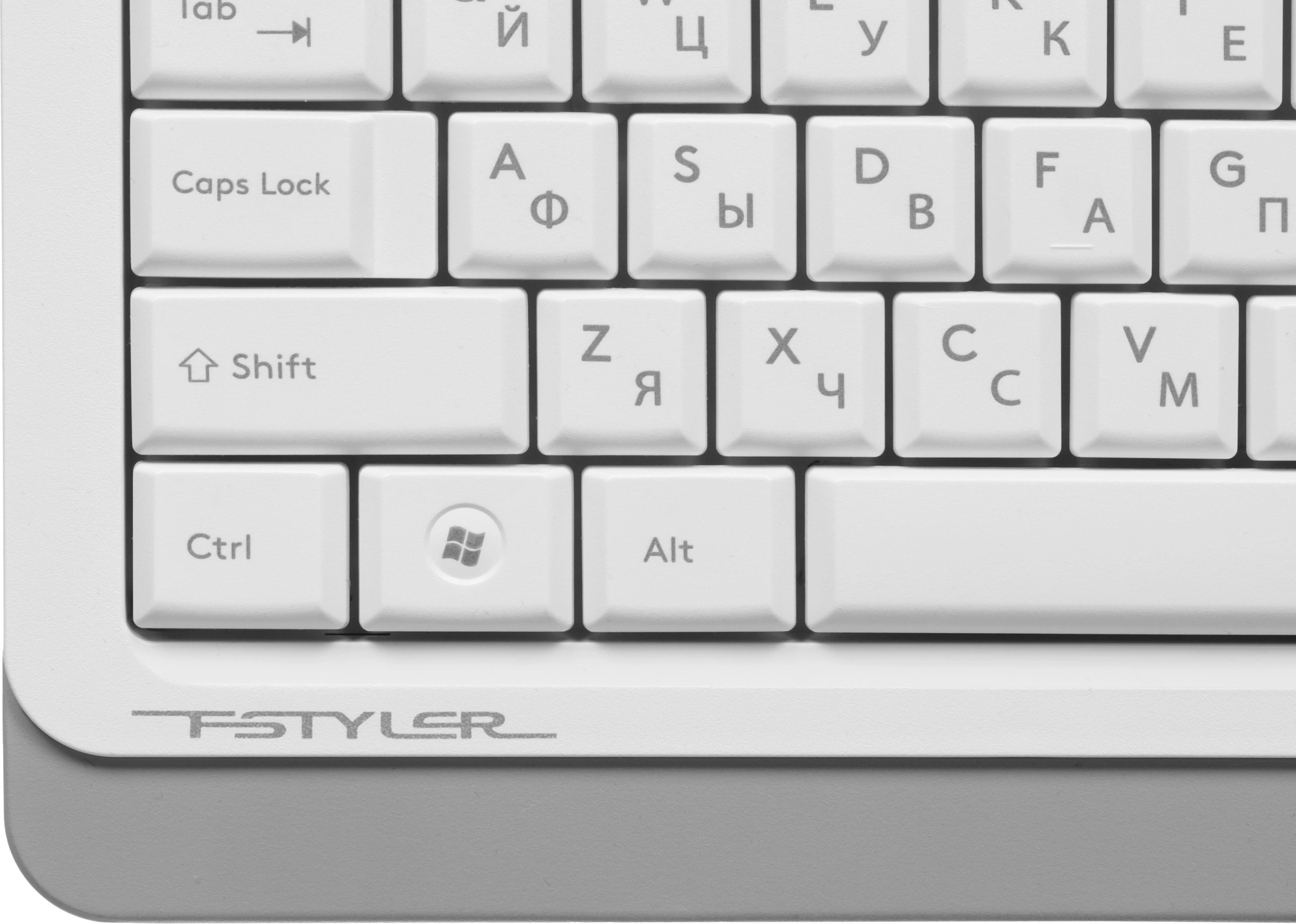 Клавиатура + мышь A4Tech Fstyler F1010 клав:белый/серый мышь:белый/серый USB Multimedia (F1010 WHITE) — миниатюра 17