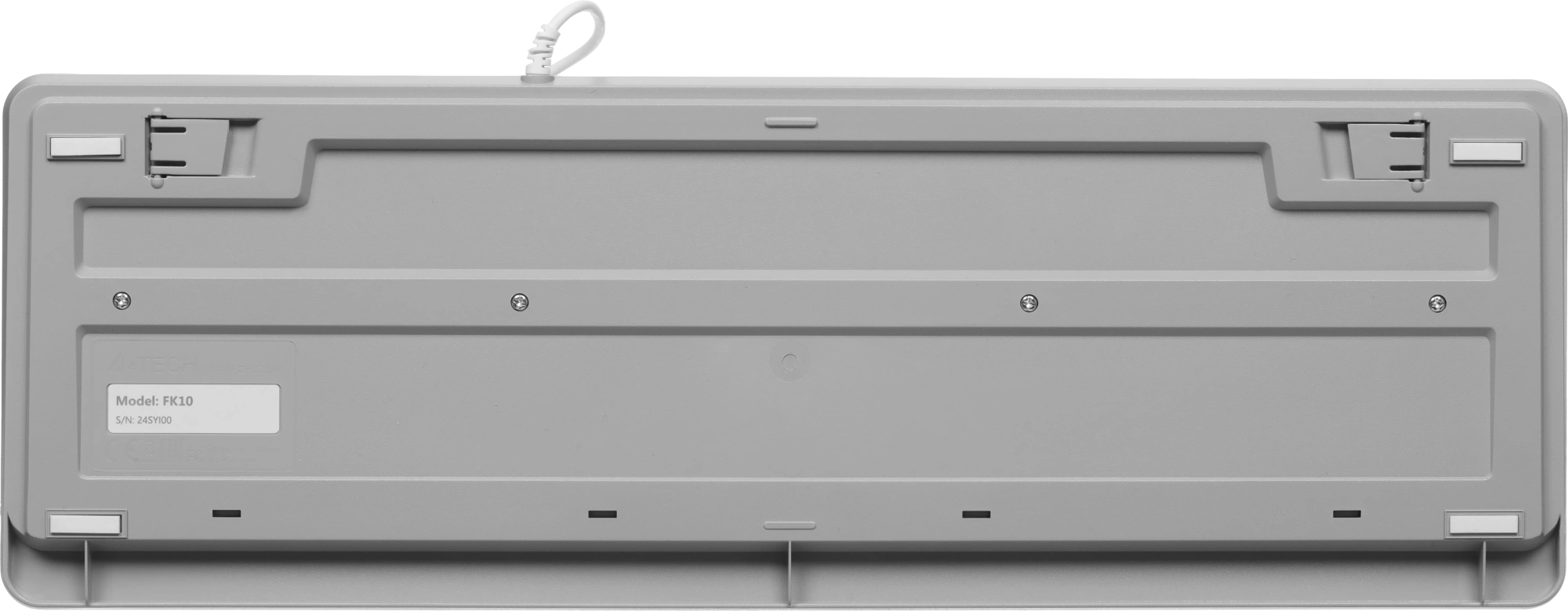 Клавиатура + мышь A4Tech Fstyler F1010 клав:белый/серый мышь:белый/серый USB Multimedia (F1010 WHITE) — миниатюра 18