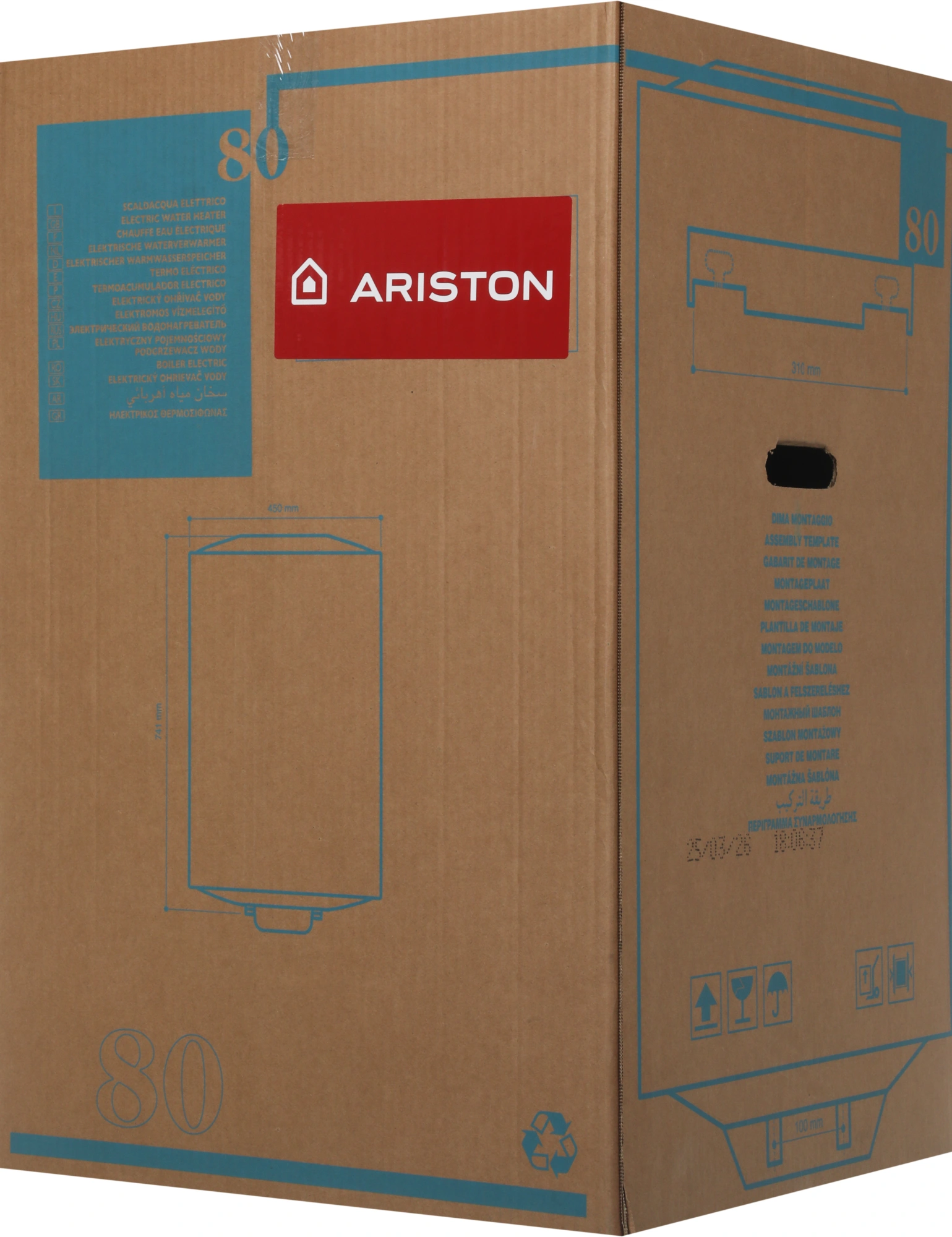 Водонагреватель Ariston DUNE1 R 80 V 1,5K PL 1.5кВт 80л электрический настенный/белый — миниатюра 15