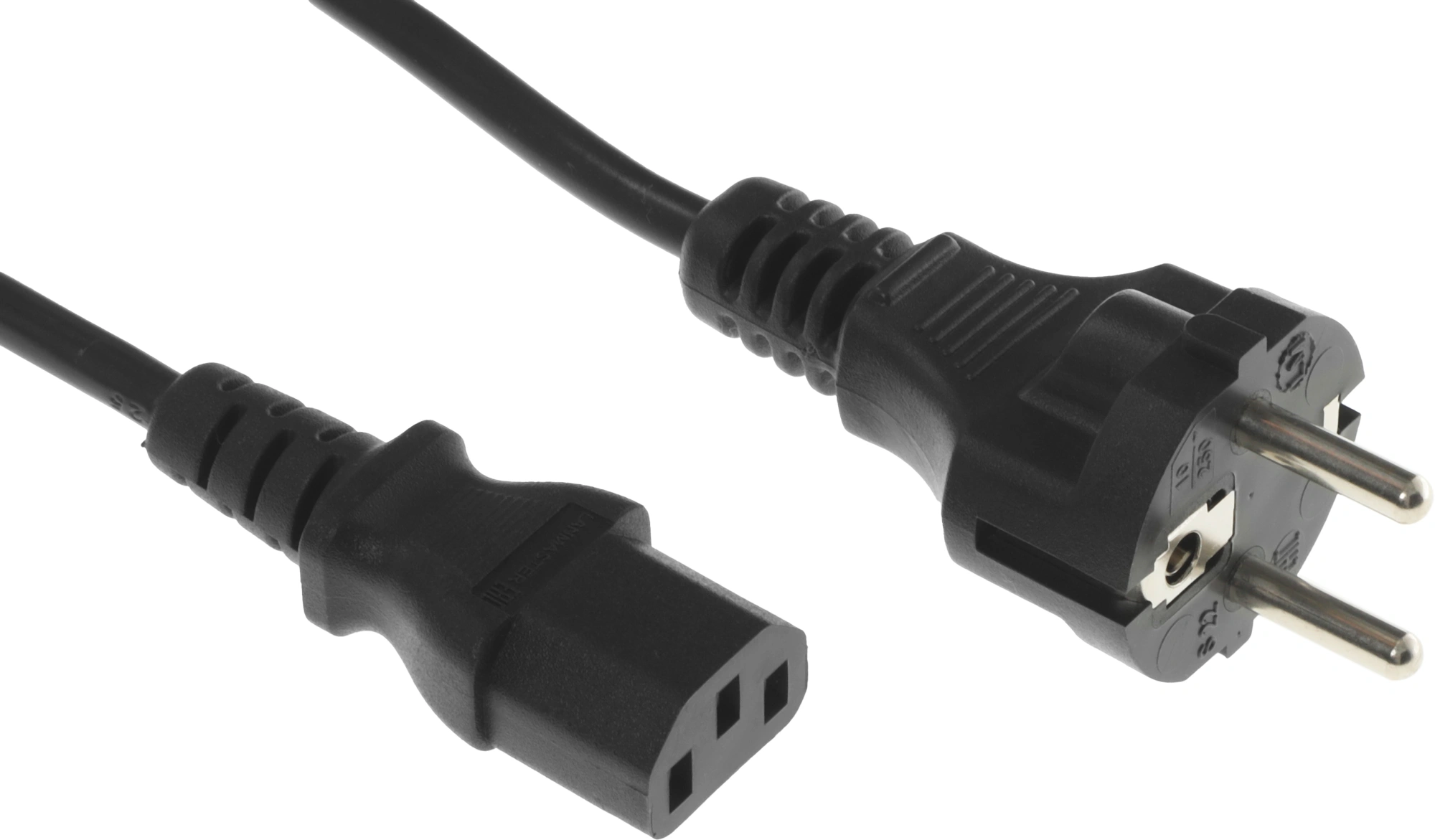 Шнур питания Lanmaster LAN-PP13/SH-1.8-BK C13-Schuko проводник.:3x0.75мм2 1.8м 220В 10А черный — миниатюра 3
