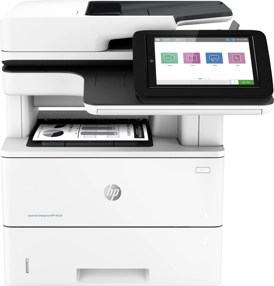 МФУ лазерный HP LaserJet Enterprise M528dn (1PV64A) A4 Duplex Net белый — миниатюра 3