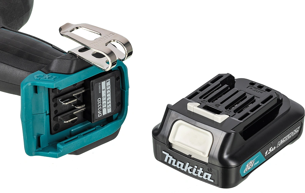 Дрель-шуруповерт Makita DF333DWYE аккум. патрон:быстрозажимной (кейс в комплекте) — миниатюра 10