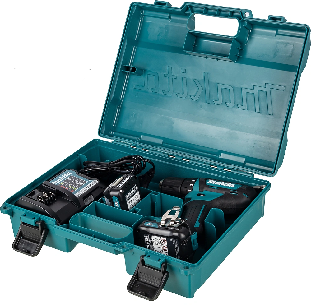 Дрель-шуруповерт Makita DF333DWYE аккум. патрон:быстрозажимной (кейс в комплекте) — миниатюра 19