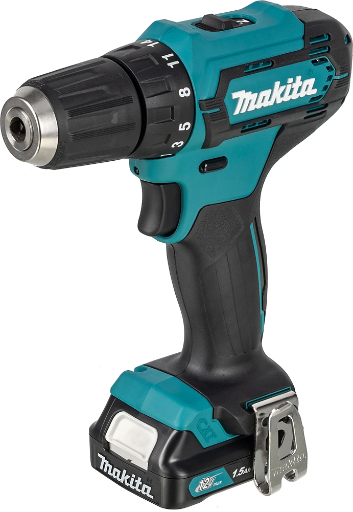 Дрель-шуруповерт Makita DF333DWYE аккум. патрон:быстрозажимной (кейс в комплекте) — миниатюра 2