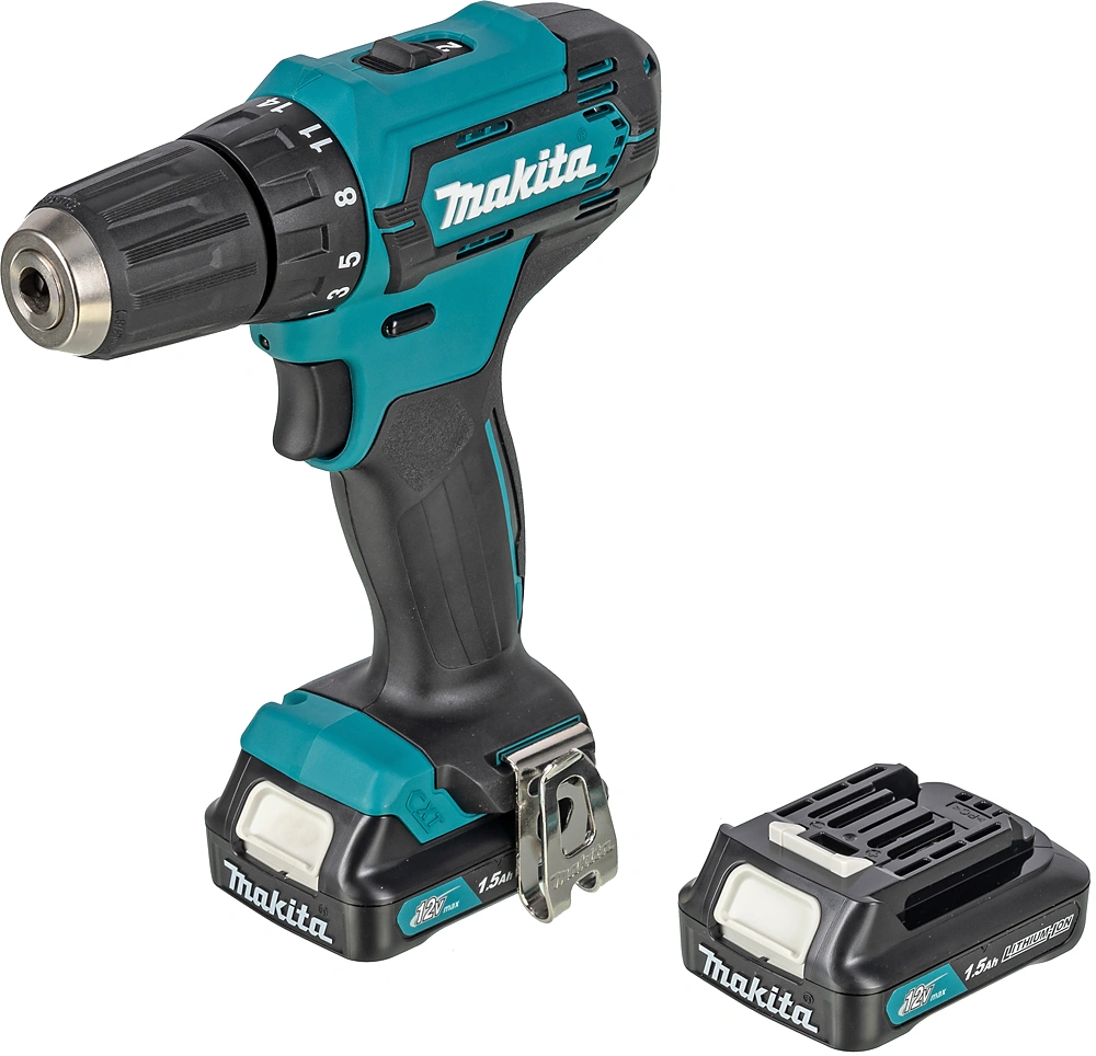 Дрель-шуруповерт Makita DF333DWYE аккум. патрон:быстрозажимной (кейс в комплекте)