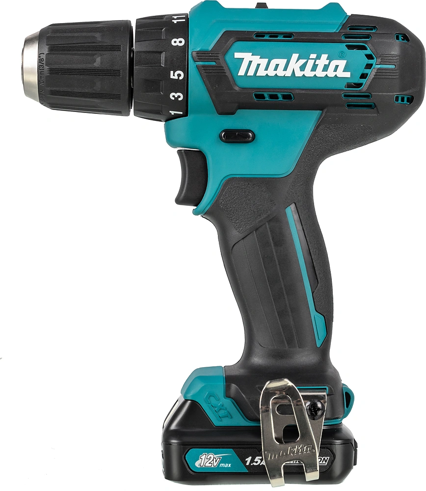Дрель-шуруповерт Makita DF333DWYE аккум. патрон:быстрозажимной (кейс в комплекте) — миниатюра 4