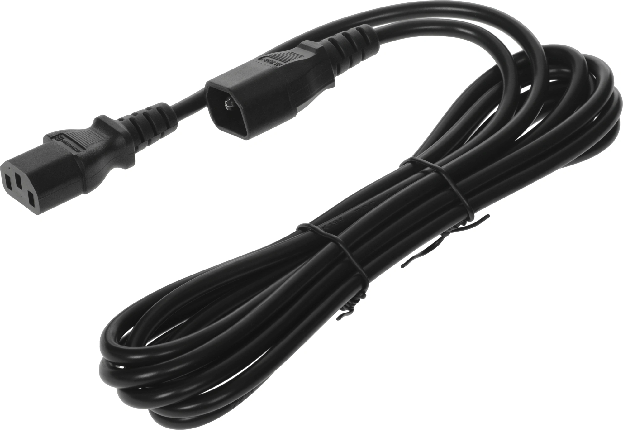 Шнур питания Lanmaster LAN-PP13/14-3.0-BK черный — миниатюра 2