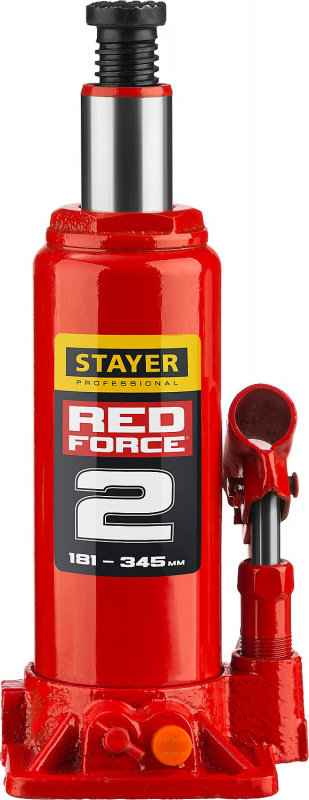 Домкрат Stayer Red Force 43160-2_z01 бутылочный гидравлический красный — миниатюра 11