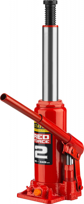 Домкрат Stayer Red Force 43160-2_z01 бутылочный гидравлический красный — миниатюра 10