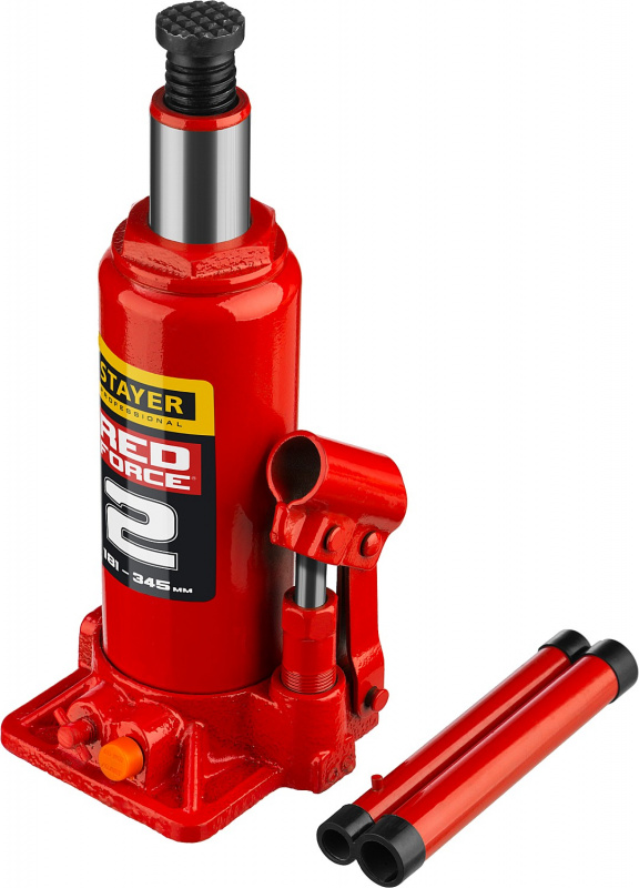 Домкрат Stayer Red Force 43160-2_z01 бутылочный гидравлический красный — миниатюра 9