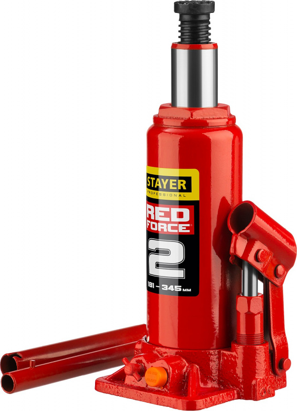 Домкрат Stayer Red Force 43160-2_z01 бутылочный гидравлический красный — миниатюра 8