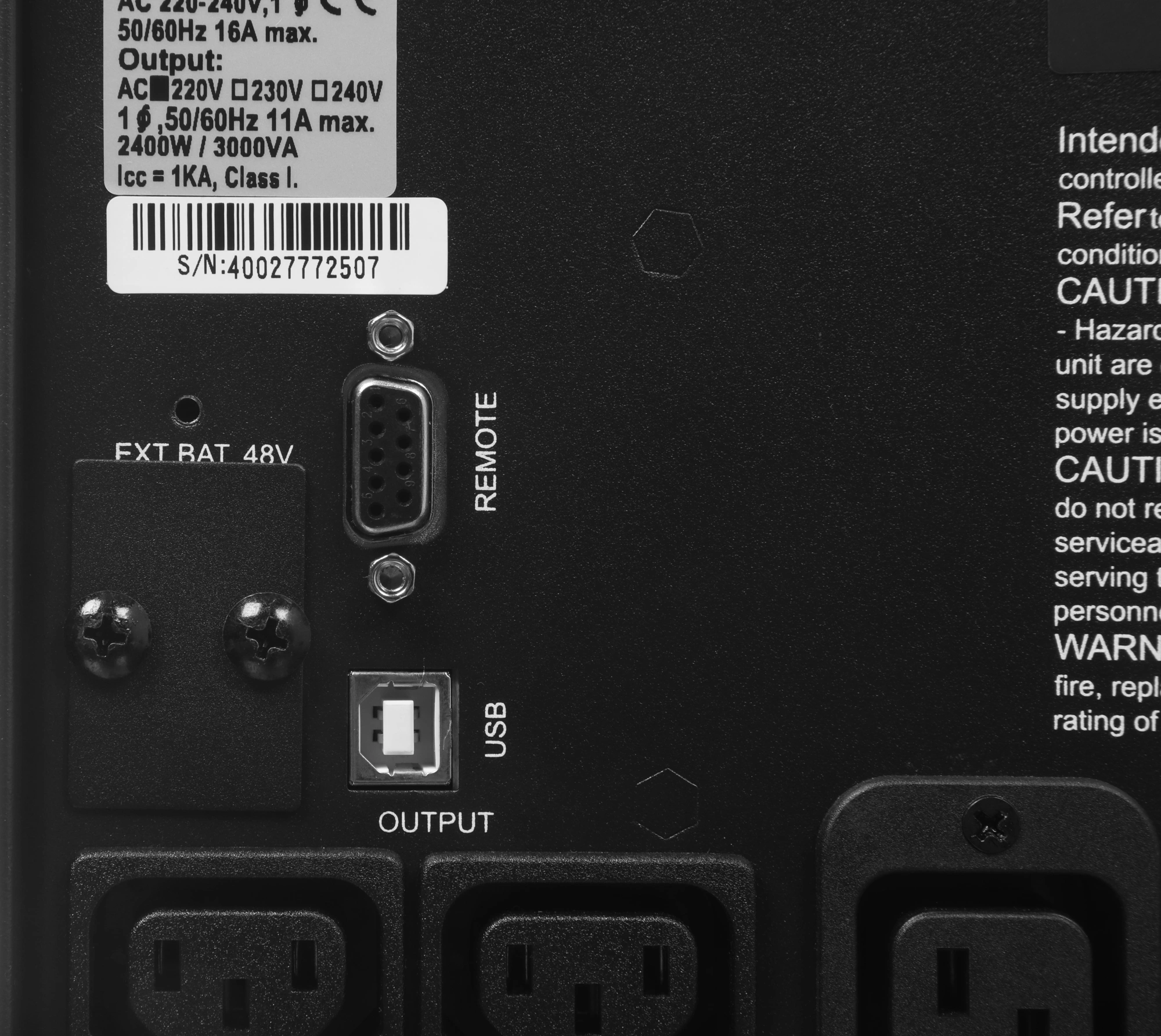 Источник бесперебойного питания Powercom Smart King Pro+ SPT-3000-II LCD 2400Вт 3000ВА черный — миниатюра 10