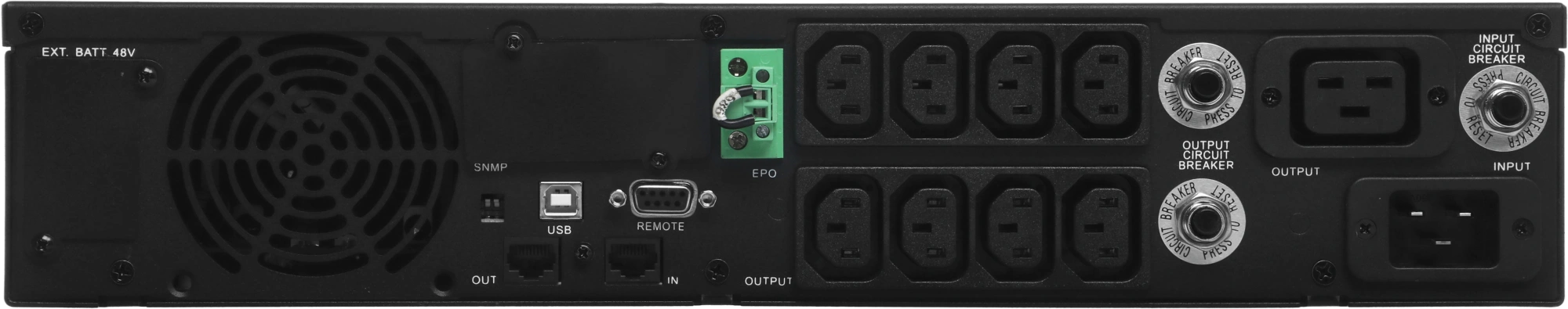 Источник бесперебойного питания Powercom Smart King Pro+ SPR-3000 LCD 2400Вт 3000ВА черный — миниатюра 7
